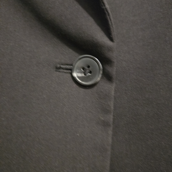 WORTHINGTON Black Womens Blazer 1 Button Closure Single Breasted Jacket Size 14 - Picture 4 of 17